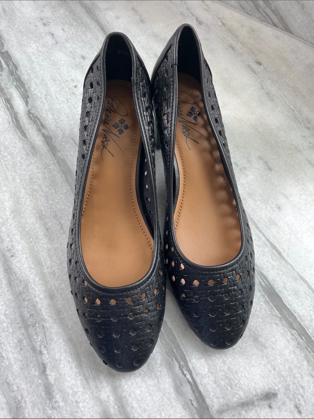 Patricia Nash Woven Black Women's Heels
